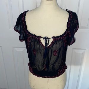 Free people floral blouse